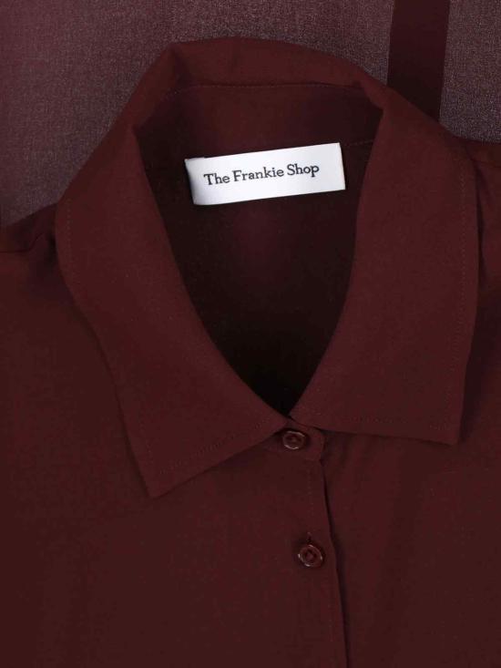 26SS 더프랭키샵 셔츠 PERI GEORGETTE SHIRT BURGUNDY Red - THE FRANKIE SHOP