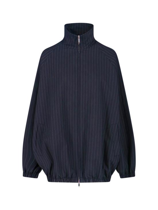 26SS 더프랭키샵 자켓 BAXTER TRACK JACKET NAVY WHITE PINSTRIPE Blue
