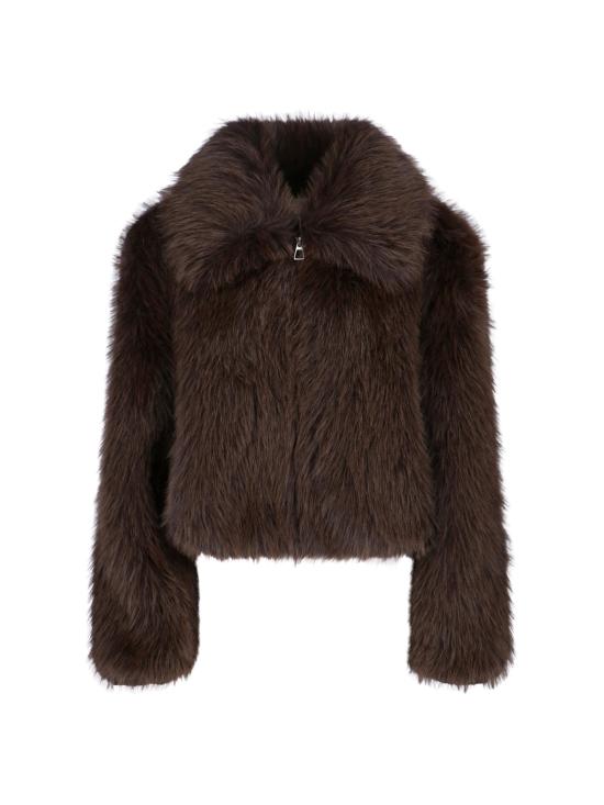 26SS 더프랭키샵 자켓 HOPE FAUX FUR JACKET BROWN Brown