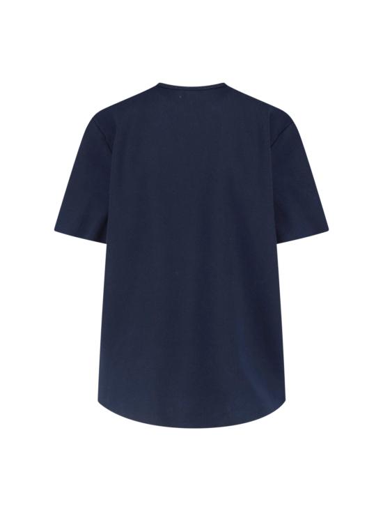 26SS 더프랭키샵 반팔 티셔츠 LENI KNIT OVERSIZED T SHIRT NAVY - THE FRANKIE SHOP