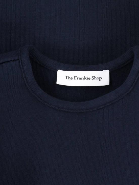 26SS 더프랭키샵 반팔 티셔츠 LENI KNIT OVERSIZED T SHIRT NAVY - THE FRANKIE SHOP