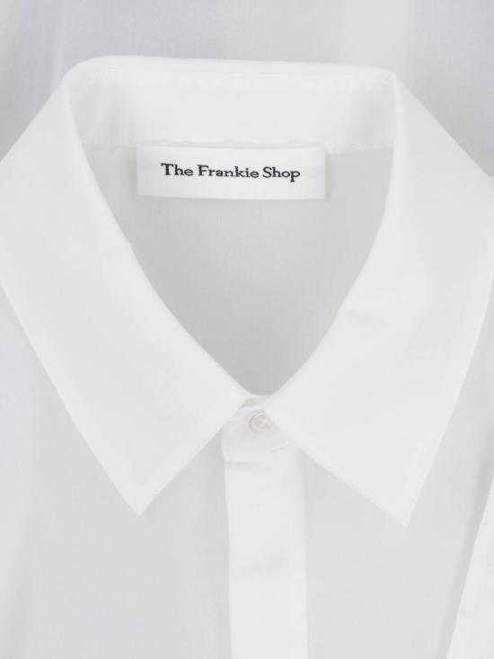 26SS 더프랭키샵 셔츠 VERLIN SHEER CHIFFON TIE CUFF SHIRT WHITE - THE FRANKIE SHOP