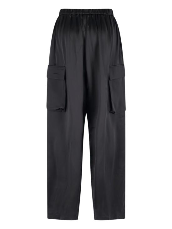 26SS 더프랭키샵 수트 팬츠 DELNY SATIN CARGO PANTS BLACK Black - THE FRANKIE SHOP