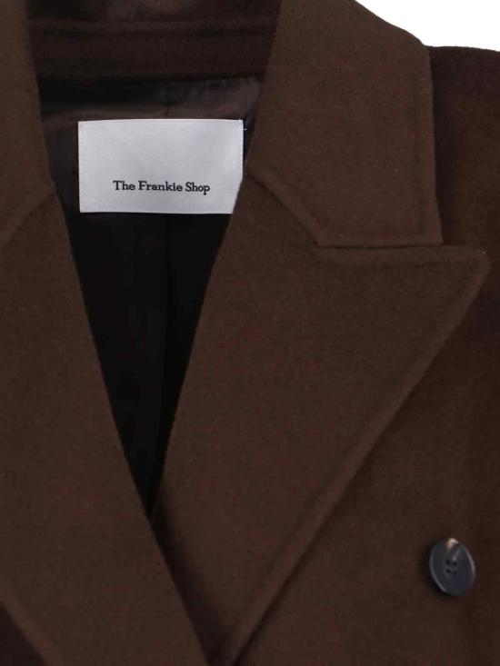 26SS 더프랭키샵 GAIA 가이아 더블 브레스티드 코트 GAIA DOUBLE BREASTED COAT DARK BROWN Brown - THE FRANKIE SHOP
