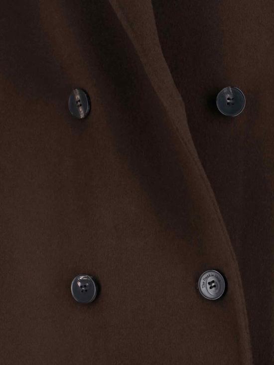 26SS 더프랭키샵 GAIA 가이아 더블 브레스티드 코트 GAIA DOUBLE BREASTED COAT DARK BROWN Brown - THE FRANKIE SHOP