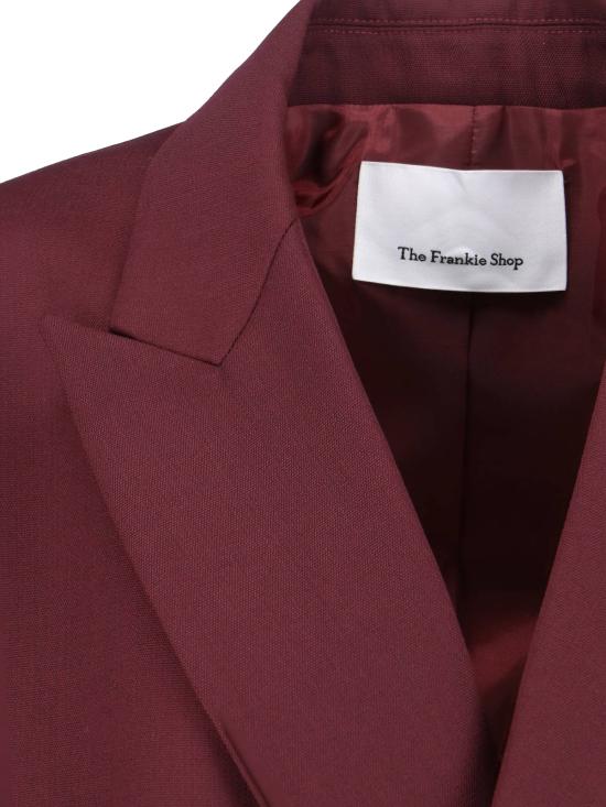 26SS 더프랭키샵 수트 자켓 MONTEREY STRUCTURED WOOL BLAZER BURGUNDY Red - THE FRANKIE SHOP