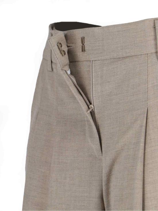 26SS 더프랭키샵 스트레이트 팬츠 GELSO PLEATED TROUSERS TAUPE MELANGE Beige - THE FRANKIE SHOP