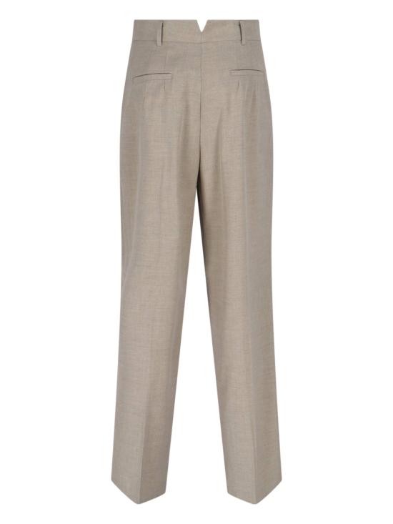 26SS 더프랭키샵 스트레이트 팬츠 GELSO PLEATED TROUSERS TAUPE MELANGE Beige - THE FRANKIE SHOP