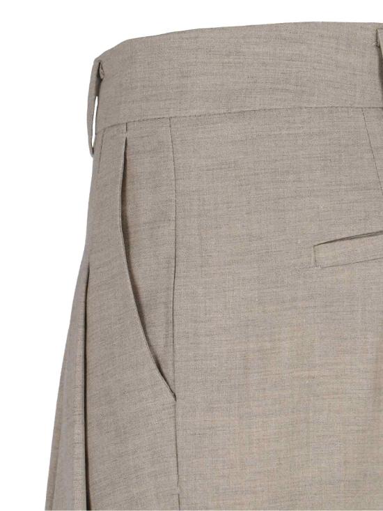 26SS 더프랭키샵 스트레이트 팬츠 GELSO PLEATED TROUSERS TAUPE MELANGE Beige - THE FRANKIE SHOP
