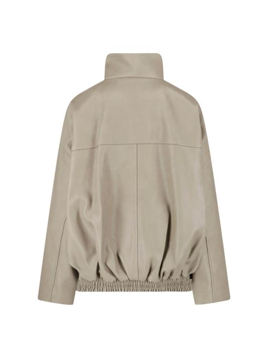 26SS 더프랭키샵 자켓 VEREN FAUX LEATHER BOMBER JACKET SAGE - THE FRANKIE SHOP