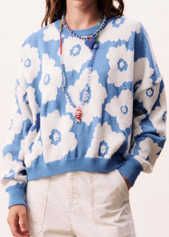  프렌치 가디건 덜스 카디건 블루