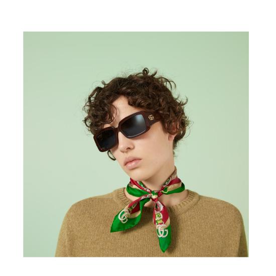  구찌 안경 GG1403 S002 아세테이트 선글라스 마로네