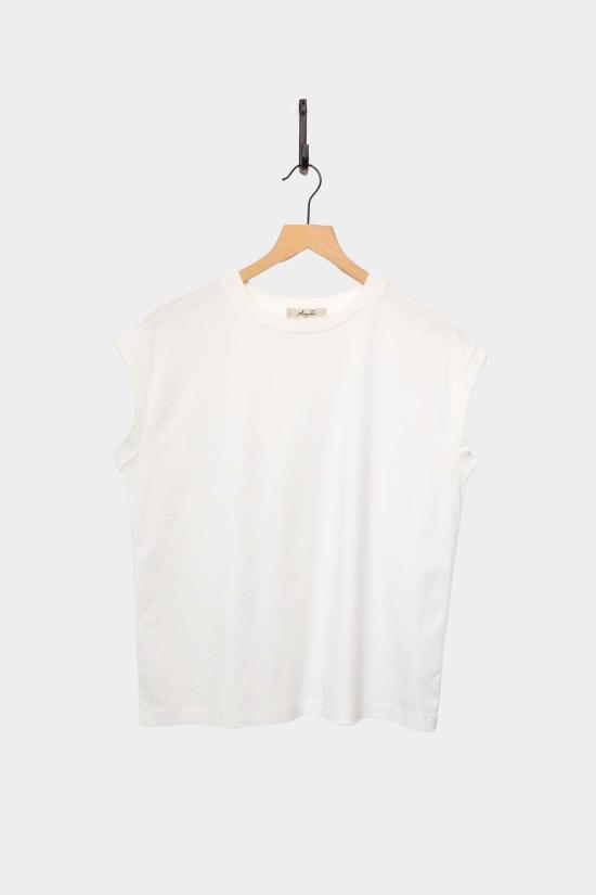  이치 앤티퀴트 스웨터 이치 앤티퀴츠 민소매 코튼 니트 풀오버 화이트