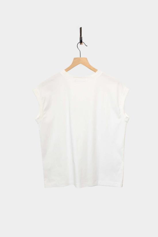  이치 앤티퀴트 스웨터 이치 앤티퀴츠 민소매 코튼 니트 풀오버 화이트 - ICHI ANTIQUITES