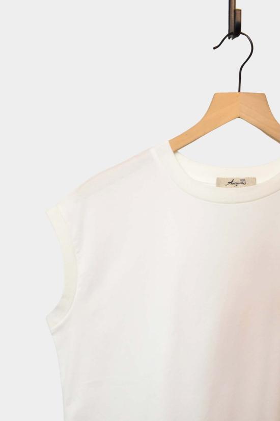  이치 앤티퀴트 스웨터 이치 앤티퀴츠 민소매 코튼 니트 풀오버 화이트 - ICHI ANTIQUITES