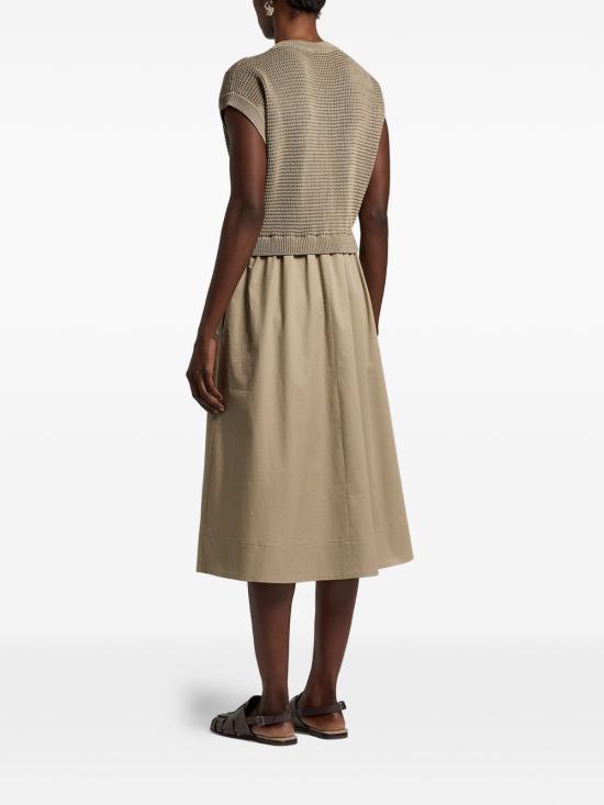 26SS 페세리코 미디 원피스 A82139F07 9312C36C Verde - PESERICO