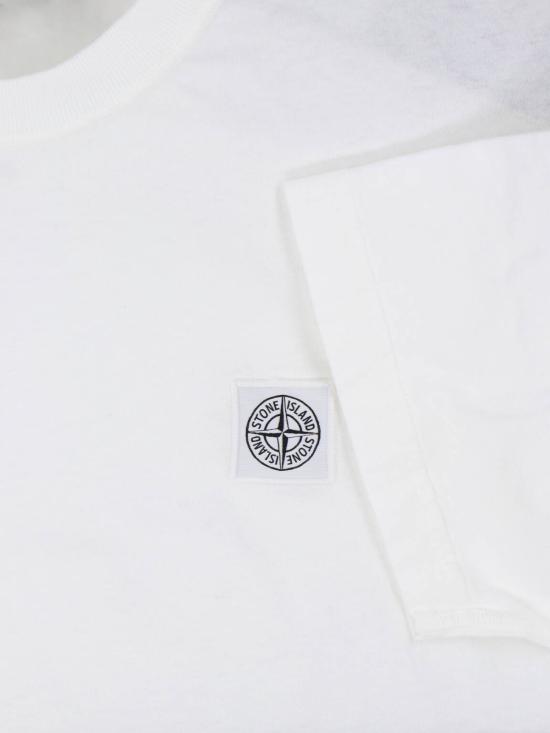 26SS 스톤 아일랜드 오가닉 코튼 저지 피사토 이펙트 티셔츠 L1S152100026S0057 V0001 - STONE ISLAND