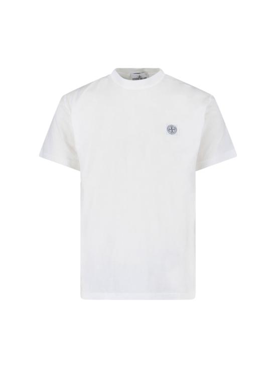 26SS 스톤 아일랜드 오가닉 코튼 저지 피사토 이펙트 티셔츠 L1S152100026S0057 V0001