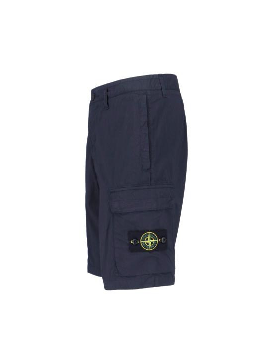26SS 스톤 아일랜드 스트레치 코튼 텔라 파라슈트 카고 쇼츠 L1S15L100020S0003 V0020 - STONE ISLAND