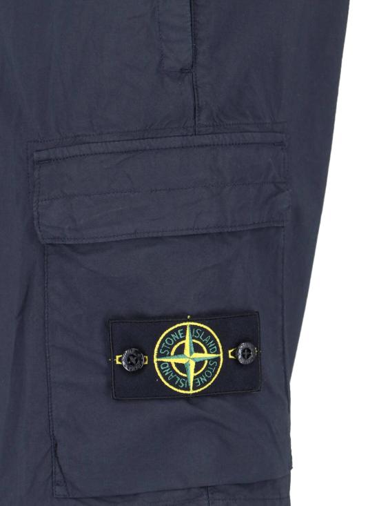 26SS 스톤 아일랜드 스트레치 코튼 텔라 파라슈트 카고 쇼츠 L1S15L100020S0003 V0020 - STONE ISLAND