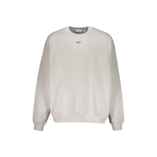  오프화이트 긴팔 티셔츠 로고 스웨트셔츠 그레이 - OFF WHITE