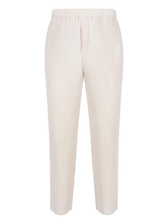 26SS 옴므 플리세 이세이 미야케 스트레이트 팬츠 HP66JF034 42 White