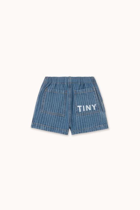  [키즈] 타이니코튼 데님 숏팬츠 아동용 스트라이프 데님 반바지 - TINYCOTTONS