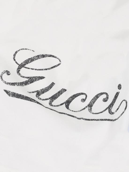 26SS 구찌 프린트 디테일 코튼 저지 티셔츠 856477 XJHQM 9066 White - GUCCI
