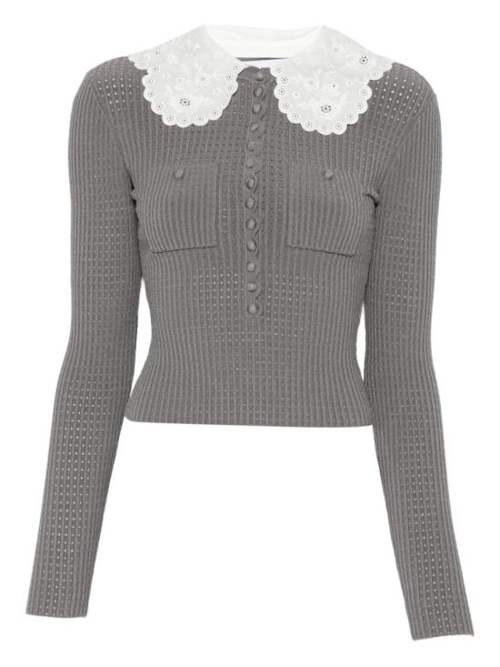  셀프 포트레이트 스웨터 그레이