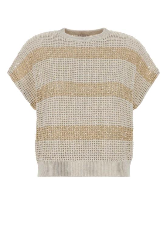 26SS 브루넬로 쿠치넬리 스웨터 M58772820 CLH85 Stripped