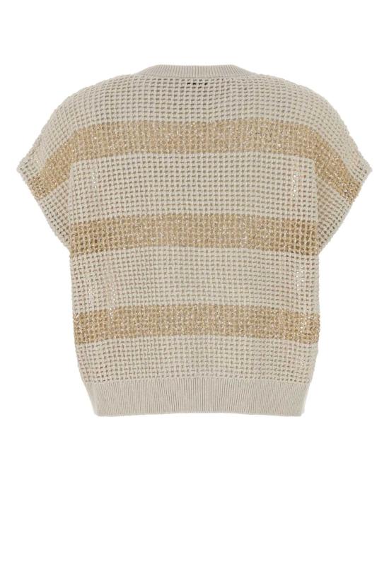 26SS 브루넬로 쿠치넬리 스웨터 M58772820 CLH85 Stripped - BRUNELLO CUCINELLI