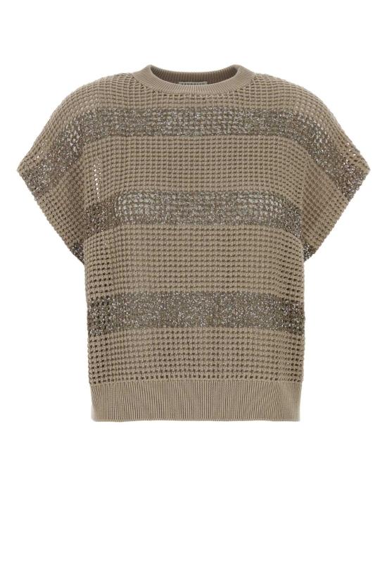 26SS 브루넬로 쿠치넬리 스웨터 M58772820 CKH72 Stripped