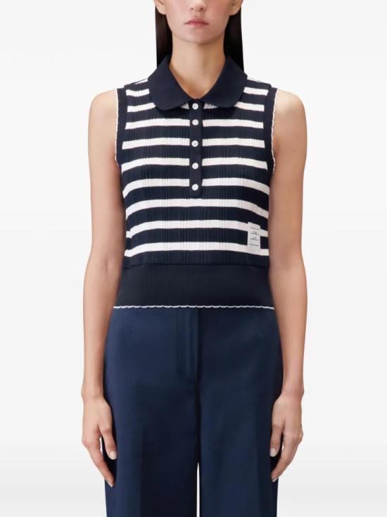 26SS 톰브라운 폴로 티셔츠 FJP122AJ0256 979 - THOM BROWNE