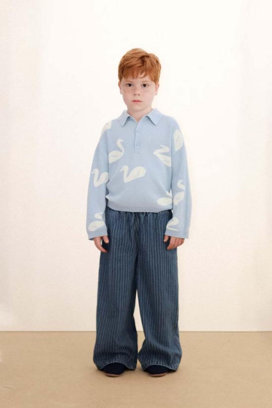  [키즈] 타이니코튼 팬츠 키즈 스트라이프 데님 - TINYCOTTONS