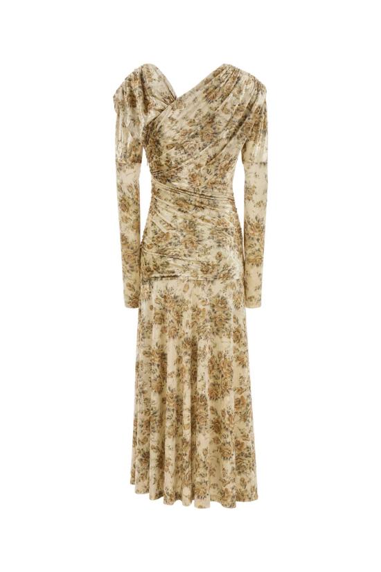 26SS 가니 미디 원피스 T4373 054 Floral - GANNI