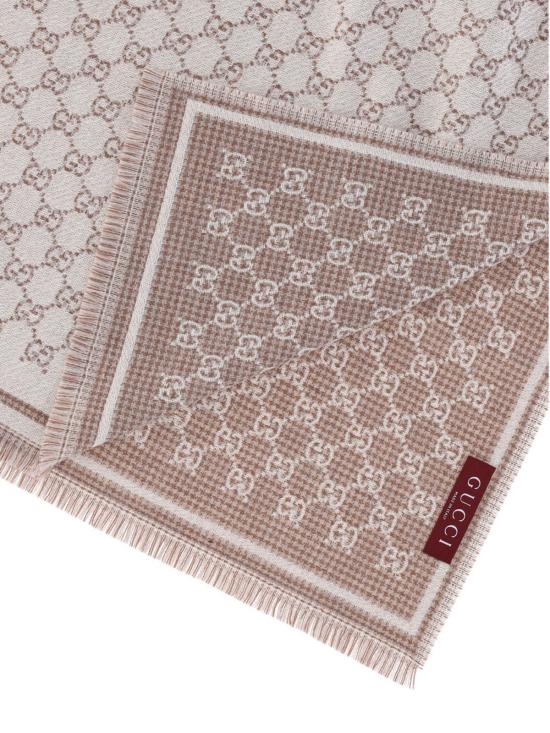 26SS 구찌 GG 울 스카프 839035 3GAMQ 9778 Beige - GUCCI