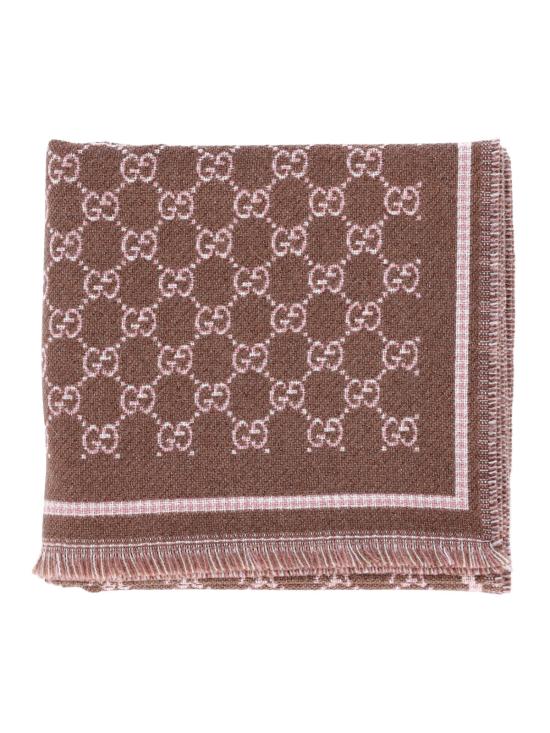 26SS 구찌 GG 울 스카프 839035 3GAMQ 2572 Brown - GUCCI