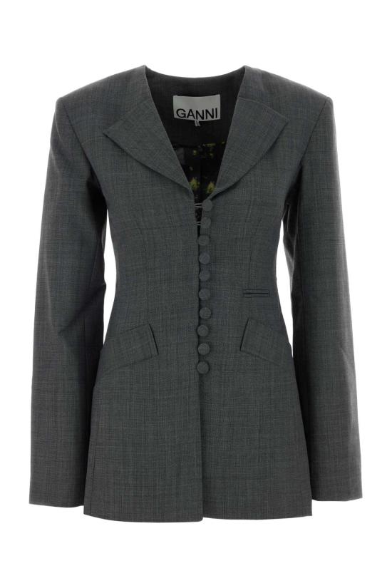 26SS 가니 수트 자켓 A1020052 252 Grey