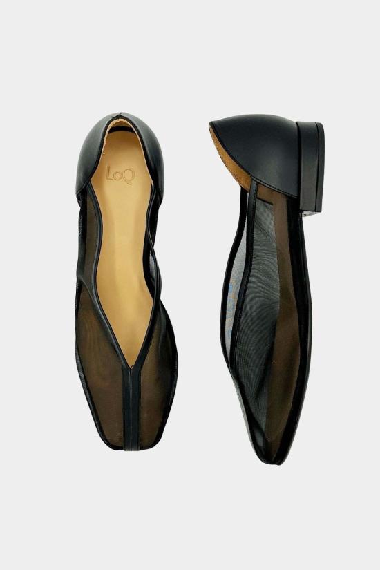  LOQ 플랫 슈즈 Loq Porto 플랫 블랙