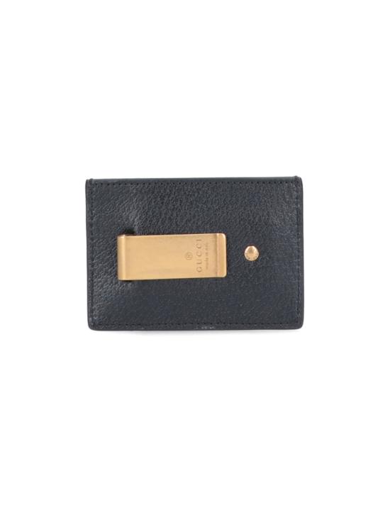 26SS 구찌 GG 마몽 레더 머니 클립 436022 DJ20T 1000 Black - GUCCI