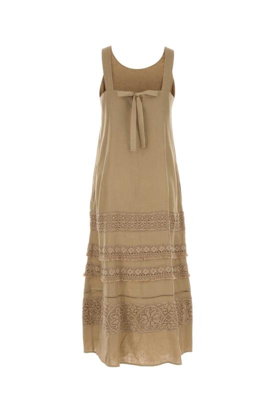 26SS 위켄드막스마라 롱 원피스 2615221033600 001 Beige o Tan - WEEKEND MAX MARA