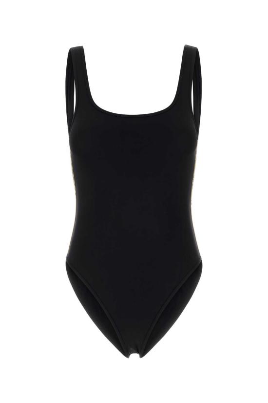 26SS 버버리 체크 트리밍 수영복 8122477 A1189 Black