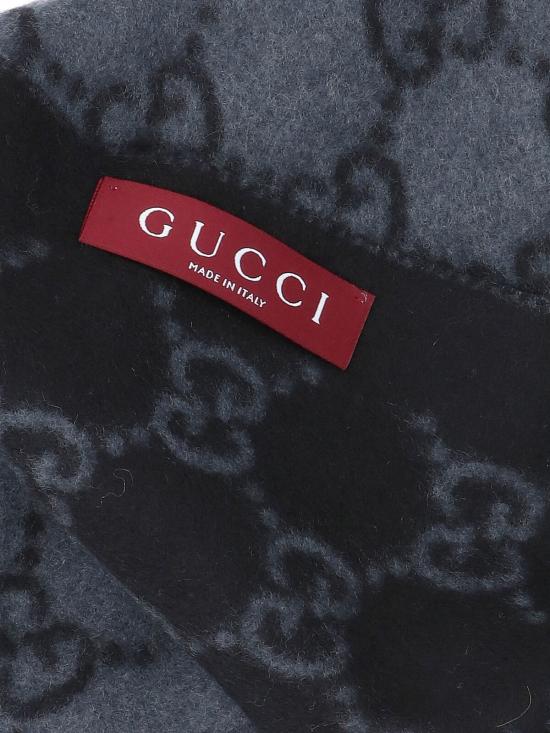 26SS 구찌 GG 캐시미어 스카프 812317 4GABX 1260 Grey - GUCCI