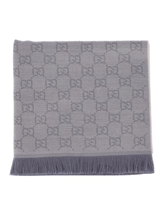 26SS 구찌 GG 울 스카프 848507 3G200 9969 White - GUCCI