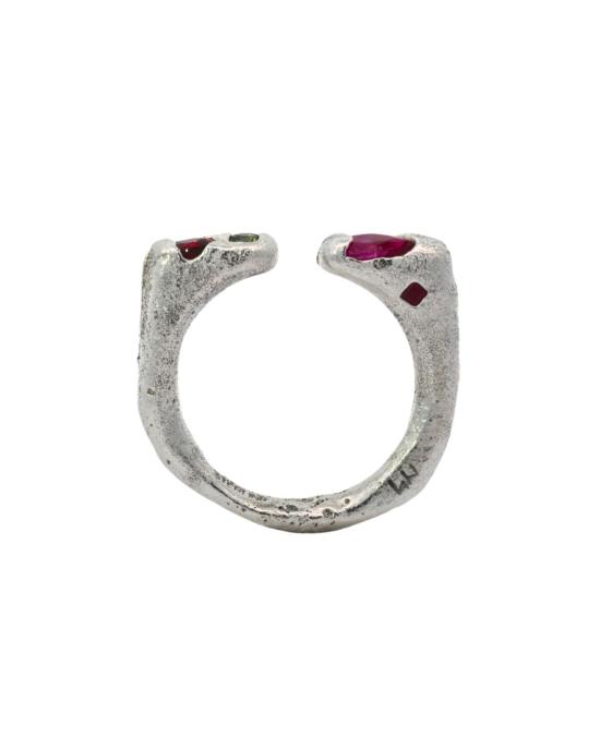  시리 한스도터 반지 모이 에 투아 032618 스털링 실버 + 사파이어 - SIRI HANSDOTTER