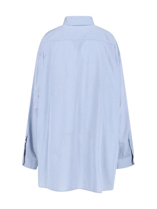  마르지엘라 셔츠 메종  오버사이즈 긴팔 셔츠 라이트 블루 - MAISON MARGIELA