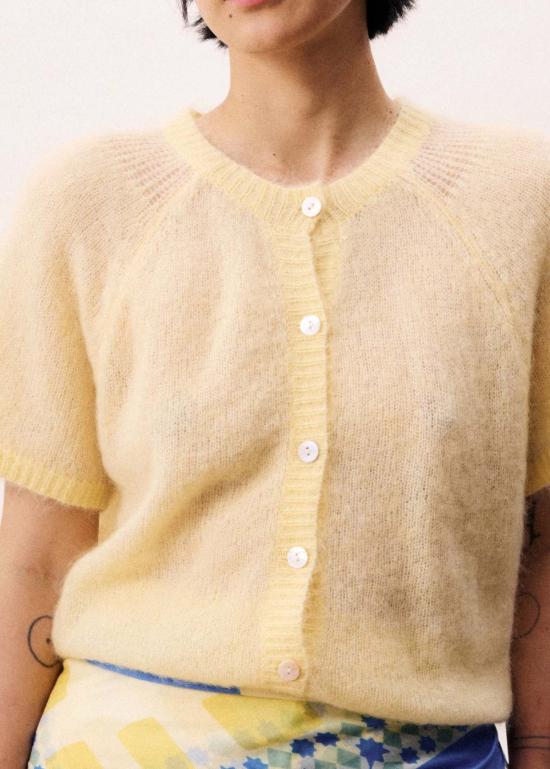  프렌치 가디건 카와산 카디건 버터