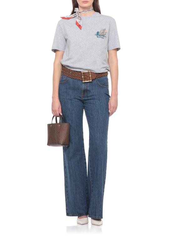 26SS 에트로 반팔 티셔츠 WRMA0005 AR477S8290 Grey - ETRO