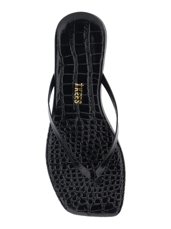 26SS 티키스 샌들 SQUARETOELILY52 Black - TKEES