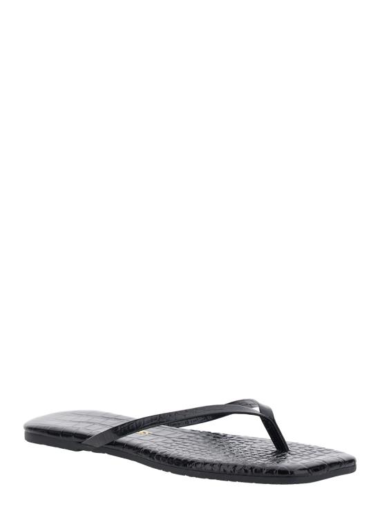 26SS 티키스 샌들 SQUARETOELILY52 Black - TKEES